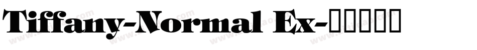 Tiffany-Normal Ex字体转换
